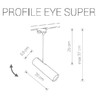 Миниатюра фото трековый светильник nowodvorski profile eye super 9245 | 220svet.ru