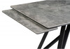 Миниатюра фото керамический стол раскладной 160(220)х89 woodville вилсон серый мрамор baolai / черный 612185 | 220svet.ru