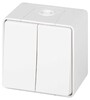 Миниатюра фото выключатель эра эксперт 11-1504-01 двойной ip55 10ах-250в оу белый б0063257 | 220svet.ru