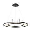 Миниатюра фото подвесной светильник crystal lux contour sp50w led black | 220svet.ru